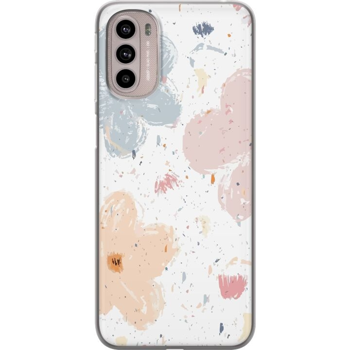 Mobiele hoes voor Motorola Moto G41 met Bloemen ontwerp in de groep SMARTPHONE & TABLETS / Mobielbescherming / Motorola bij TP E-commerce Nordic AB (A55001)