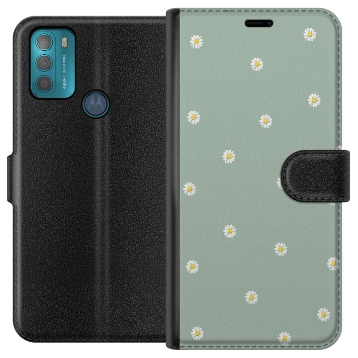 Portemonnee-hoesje voor Motorola Moto G50 met Priesterkragen ontwerp in de groep SMARTPHONE & TABLETS / Mobielbescherming / Motorola bij TP E-commerce Nordic AB (A55020)