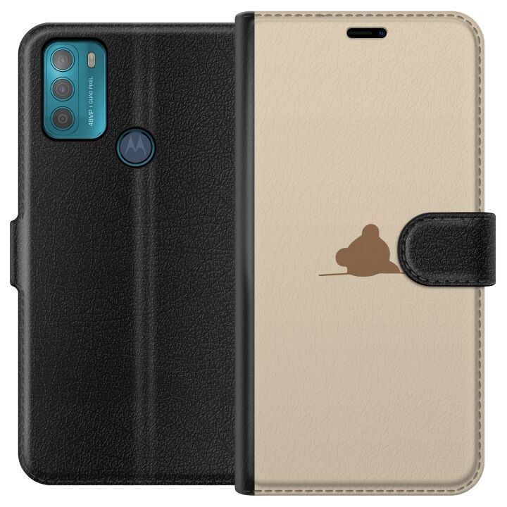 Portemonnee-hoesje voor Motorola Moto G50 met Nalle ontwerp in de groep SMARTPHONE & TABLETS / Mobielbescherming / Motorola bij TP E-commerce Nordic AB (A55036)