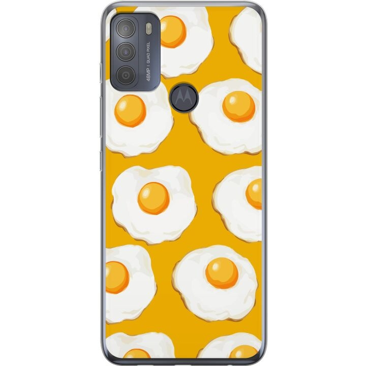 Mobiele hoes voor Motorola Moto G50 met Gebakken ei ontwerp in de groep SMARTPHONE & TABLETS / Mobielbescherming / Motorola bij TP E-commerce Nordic AB (A55045)