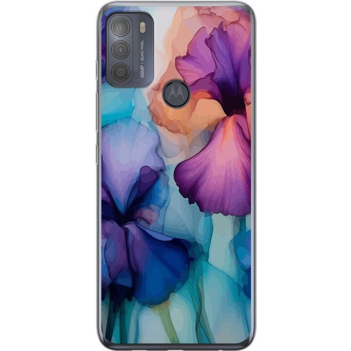 Mobiele hoes voor Motorola Moto G50 met Magische bloemen ontwerp in de groep SMARTPHONE & TABLETS / Mobielbescherming / Motorola bij TP E-commerce Nordic AB (A55046)