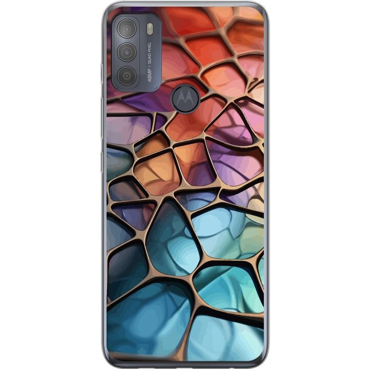 Mobiele hoes voor Motorola Moto G50 met Metallic patroon ontwerp in de groep SMARTPHONE & TABLETS / Mobielbescherming / Motorola bij TP E-commerce Nordic AB (A55053)