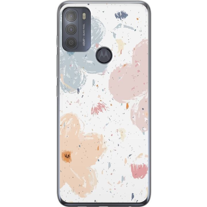 Mobiele hoes voor Motorola Moto G50 met Bloemen ontwerp in de groep SMARTPHONE & TABLETS / Mobielbescherming / Motorola bij TP E-commerce Nordic AB (A55055)