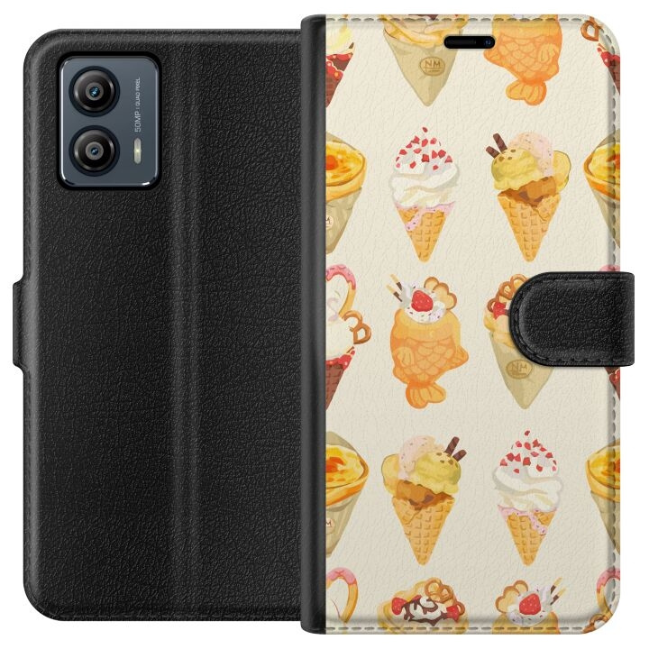 Portemonnee-hoesje voor Motorola Moto G53 met Glasachtig ontwerp in de groep SMARTPHONE & TABLETS / Mobielbescherming / Motorola bij TP E-commerce Nordic AB (A55108)