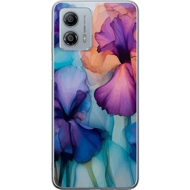 Mobiele hoes voor Motorola Moto G53 met Magische bloemen ontwerp in de groep SMARTPHONE & TABLETS / Mobielbescherming / Motorola bij TP E-commerce Nordic AB (A55127)