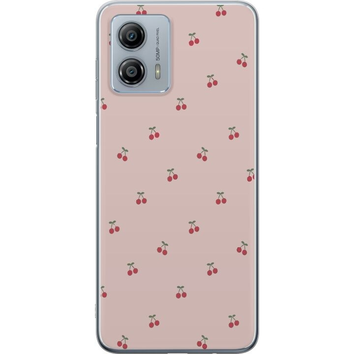 Mobiele hoes voor Motorola Moto G53 met Kersen ontwerp in de groep SMARTPHONE & TABLETS / Mobielbescherming / Motorola bij TP E-commerce Nordic AB (A55131)