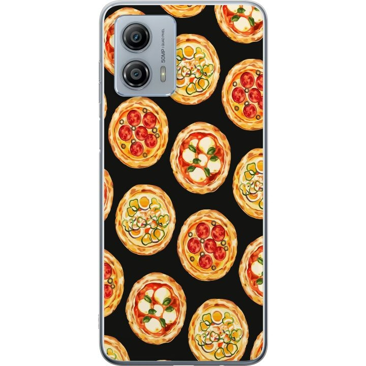 Mobiele hoes voor Motorola Moto G53 met Pizza ontwerp in de groep SMARTPHONE & TABLETS / Mobielbescherming / Motorola bij TP E-commerce Nordic AB (A55137)