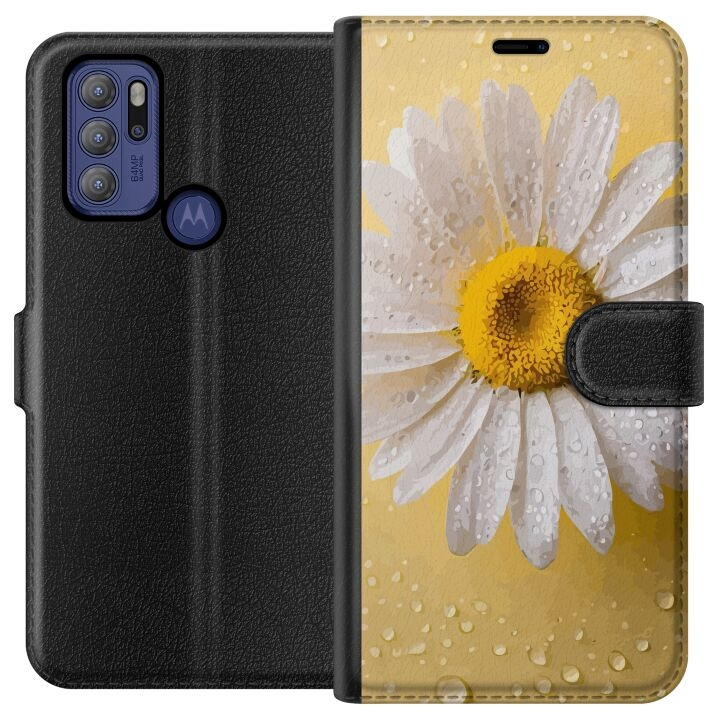 Portemonnee-hoesje voor Motorola Moto G60S met Porseleinbloem ontwerp in de groep SMARTPHONE & TABLETS / Mobielbescherming / Motorola bij TP E-commerce Nordic AB (A55178)