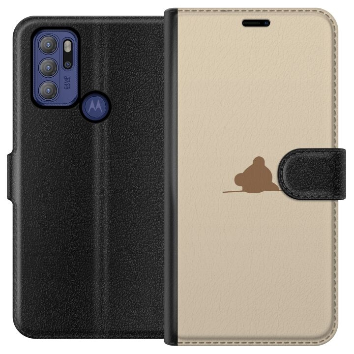 Portemonnee-hoesje voor Motorola Moto G60S met Nalle ontwerp in de groep SMARTPHONE & TABLETS / Mobielbescherming / Motorola bij TP E-commerce Nordic AB (A55198)