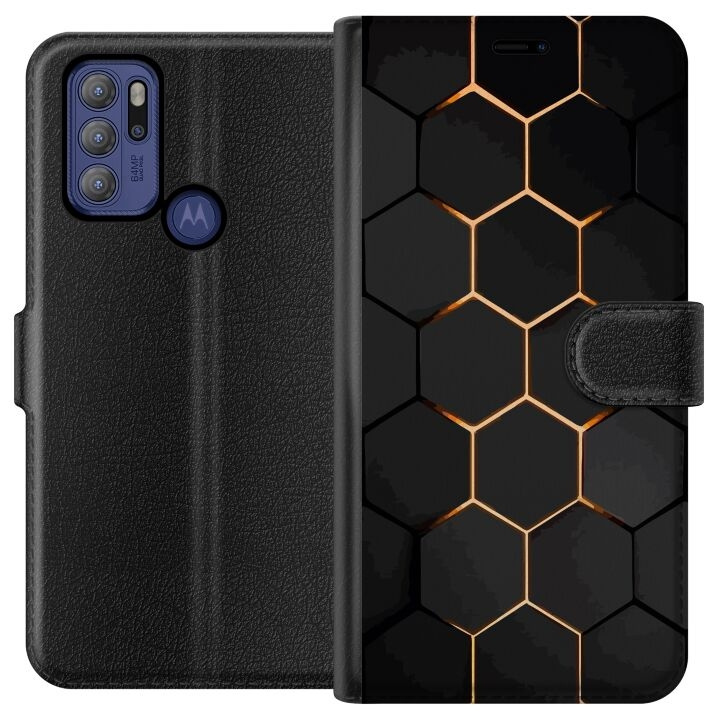 Portemonnee-hoesje voor Motorola Moto G60S met Luxe Patroon ontwerp in de groep SMARTPHONE & TABLETS / Mobielbescherming / Motorola bij TP E-commerce Nordic AB (A55203)