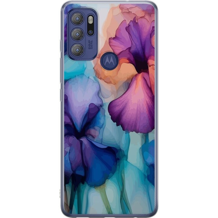 Mobiele hoes voor Motorola Moto G60S met Magische bloemen ontwerp in de groep SMARTPHONE & TABLETS / Mobielbescherming / Motorola bij TP E-commerce Nordic AB (A55208)