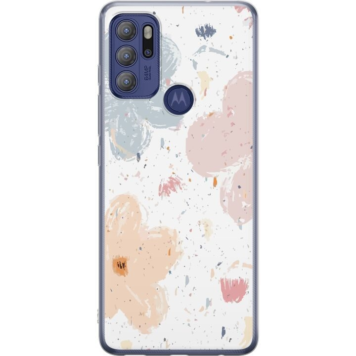 Mobiele hoes voor Motorola Moto G60S met Bloemen ontwerp in de groep SMARTPHONE & TABLETS / Mobielbescherming / Motorola bij TP E-commerce Nordic AB (A55217)