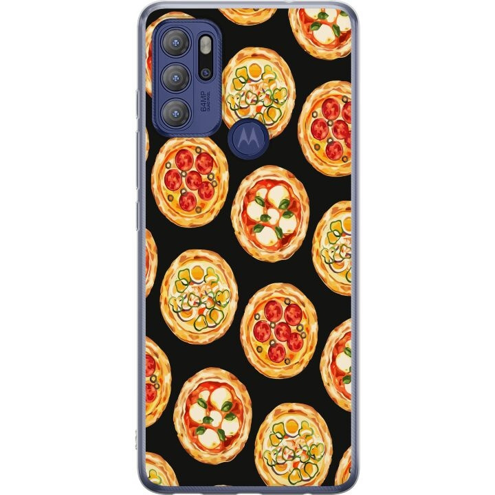 Mobiele hoes voor Motorola Moto G60S met Pizza ontwerp in de groep SMARTPHONE & TABLETS / Mobielbescherming / Motorola bij TP E-commerce Nordic AB (A55218)