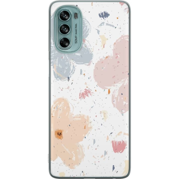 Mobiele hoes voor Motorola Moto G62 5G met Bloemen ontwerp in de groep SMARTPHONE & TABLETS / Mobielbescherming / Motorola bij TP E-commerce Nordic AB (A55244)