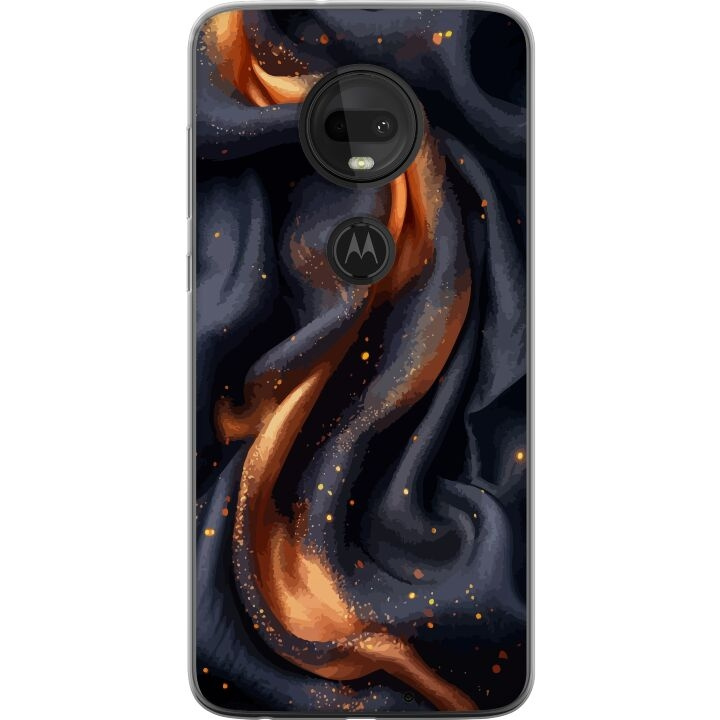 Mobiele hoes voor Motorola Moto G7 met Vurig zijde ontwerp in de groep SMARTPHONE & TABLETS / Mobielbescherming / Motorola bij TP E-commerce Nordic AB (A55260)