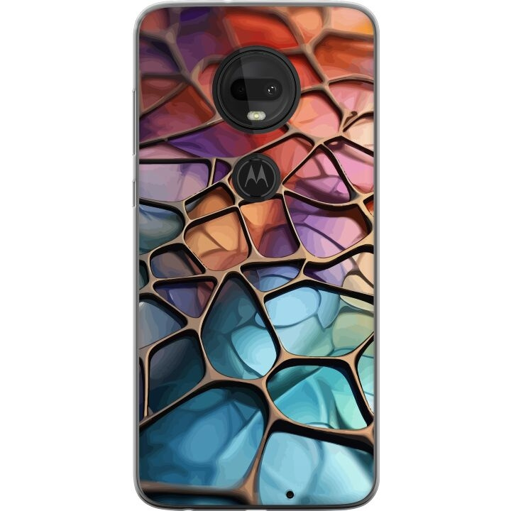 Mobiele hoes voor Motorola Moto G7 met Metallic patroon ontwerp in de groep SMARTPHONE & TABLETS / Mobielbescherming / Motorola bij TP E-commerce Nordic AB (A55269)