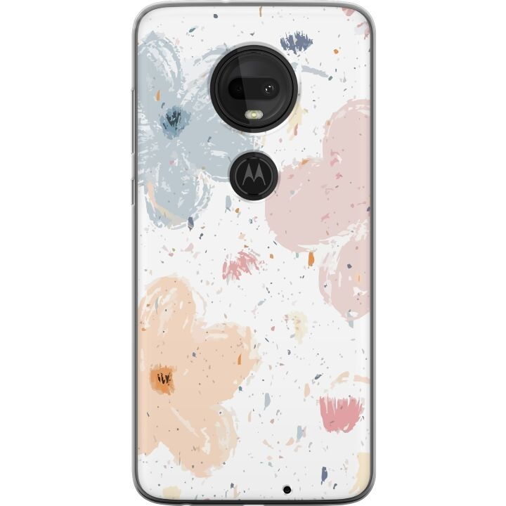 Mobiele hoes voor Motorola Moto G7 met Bloemen ontwerp in de groep SMARTPHONE & TABLETS / Mobielbescherming / Motorola bij TP E-commerce Nordic AB (A55271)