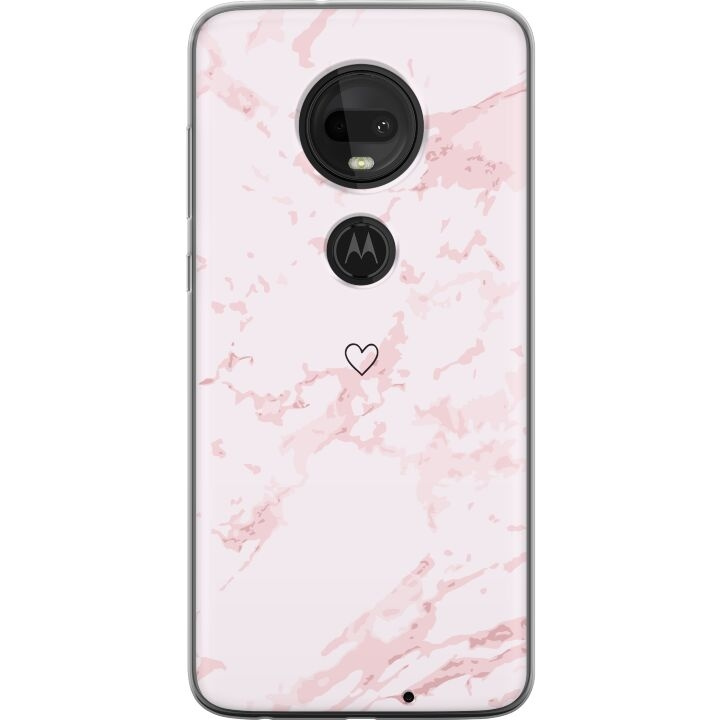 Mobiele hoes voor Motorola Moto G7 met Roze Hart ontwerp in de groep SMARTPHONE & TABLETS / Mobielbescherming / Motorola bij TP E-commerce Nordic AB (A55282)