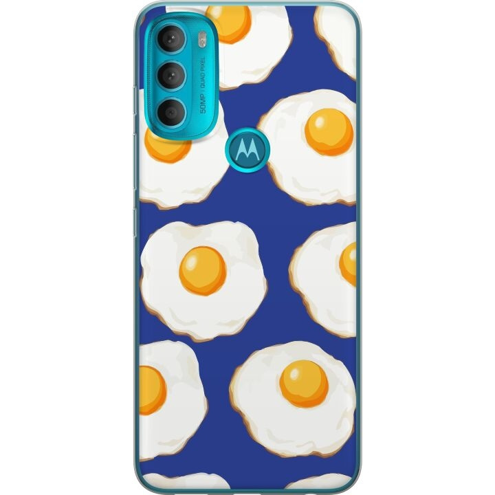 Mobiele hoes voor Motorola Moto G71 5G met Gebakken eieren ontwerp in de groep SMARTPHONE & TABLETS / Mobielbescherming / Motorola bij TP E-commerce Nordic AB (A55292)