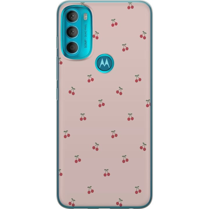 Mobiele hoes voor Motorola Moto G71 5G met Kersen ontwerp in de groep SMARTPHONE & TABLETS / Mobielbescherming / Motorola bij TP E-commerce Nordic AB (A55293)