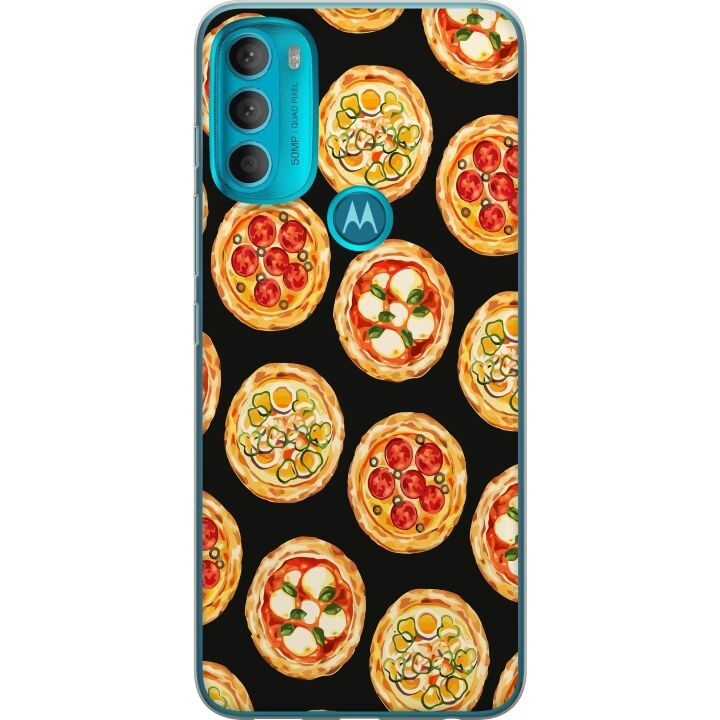 Mobiele hoes voor Motorola Moto G71 5G met Pizza ontwerp in de groep SMARTPHONE & TABLETS / Mobielbescherming / Motorola bij TP E-commerce Nordic AB (A55299)