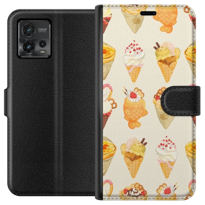 Portemonnee-hoesje voor Motorola Moto G72 met Glasachtig ontwerp in de groep SMARTPHONE & TABLETS / Mobielbescherming / Motorola bij TP E-commerce Nordic AB (A55324)