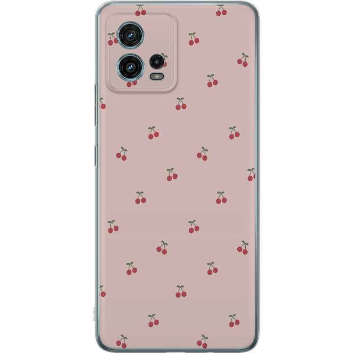 Mobiele hoes voor Motorola Moto G72 met Kersen ontwerp in de groep SMARTPHONE & TABLETS / Mobielbescherming / Motorola bij TP E-commerce Nordic AB (A55347)