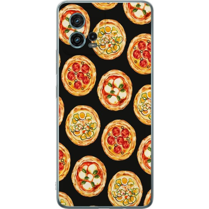 Mobiele hoes voor Motorola Moto G72 met Pizza ontwerp in de groep SMARTPHONE & TABLETS / Mobielbescherming / Motorola bij TP E-commerce Nordic AB (A55353)