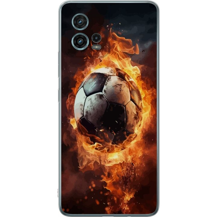 Mobiele hoes voor Motorola Moto G72 met Voetbal ontwerp in de groep SMARTPHONE & TABLETS / Mobielbescherming / Motorola bij TP E-commerce Nordic AB (A55361)