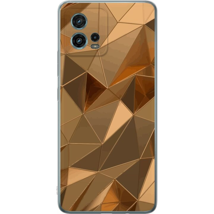 Mobiele hoes voor Motorola Moto G72 met 3D Goud ontwerp in de groep SMARTPHONE & TABLETS / Mobielbescherming / Motorola bij TP E-commerce Nordic AB (A55364)