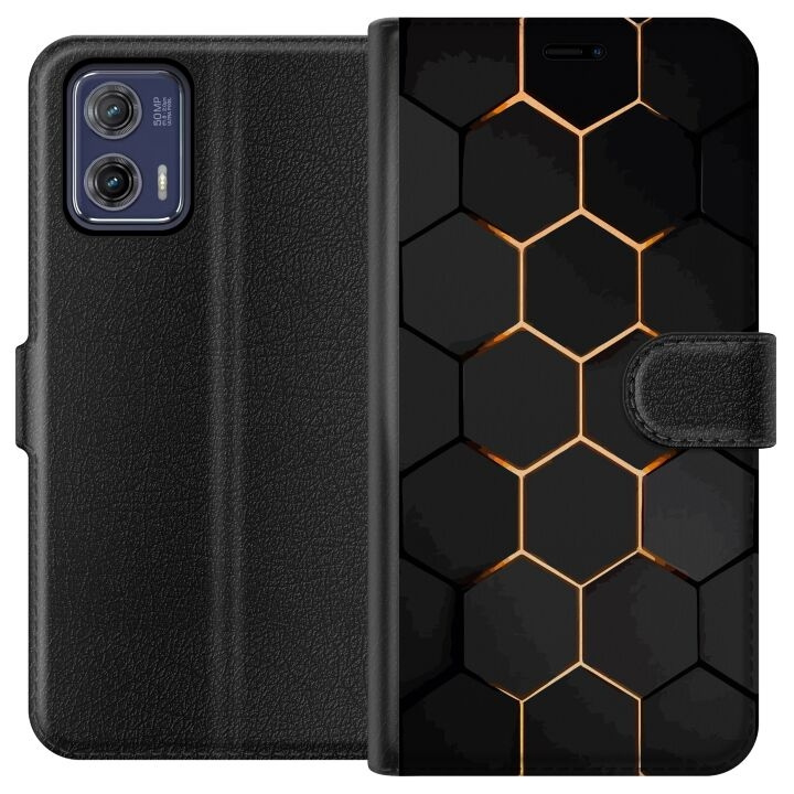 Portemonnee-hoesje voor Motorola Moto G73 met Luxe Patroon ontwerp in de groep SMARTPHONE & TABLETS / Mobielbescherming / Motorola bij TP E-commerce Nordic AB (A55392)