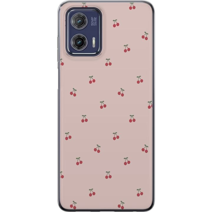 Mobiele hoes voor Motorola Moto G73 met Kersen ontwerp in de groep SMARTPHONE & TABLETS / Mobielbescherming / Motorola bij TP E-commerce Nordic AB (A55401)