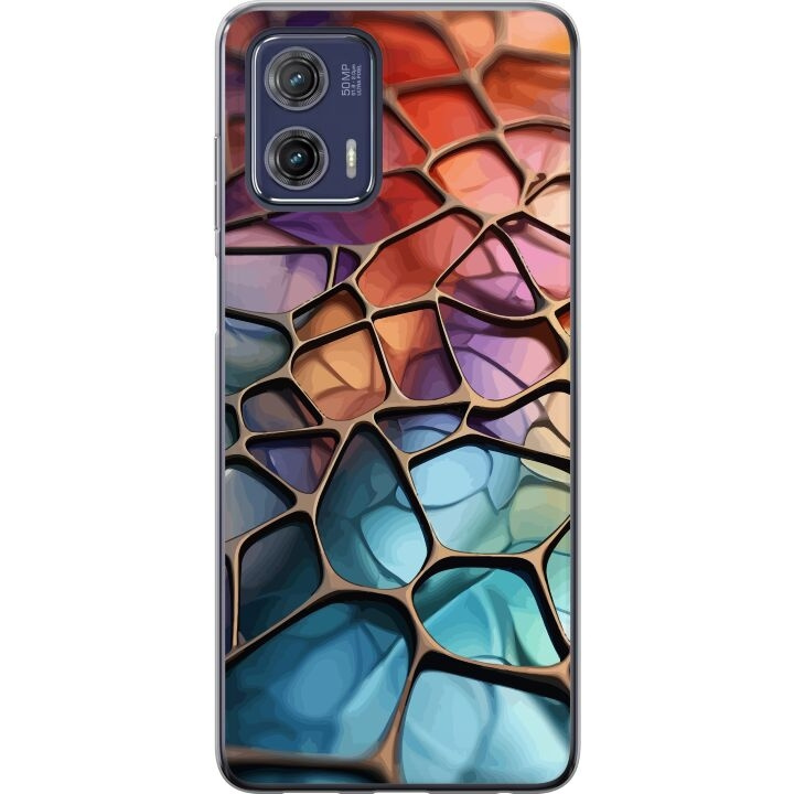 Mobiele hoes voor Motorola Moto G73 met Metallic patroon ontwerp in de groep SMARTPHONE & TABLETS / Mobielbescherming / Motorola bij TP E-commerce Nordic AB (A55404)