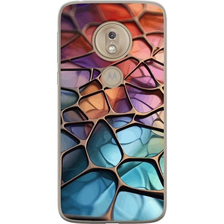 Mobiele hoes voor Motorola Moto G7 Play met Metallic patroon ontwerp in de groep SMARTPHONE & TABLETS / Mobielbescherming / Motorola bij TP E-commerce Nordic AB (A55458)