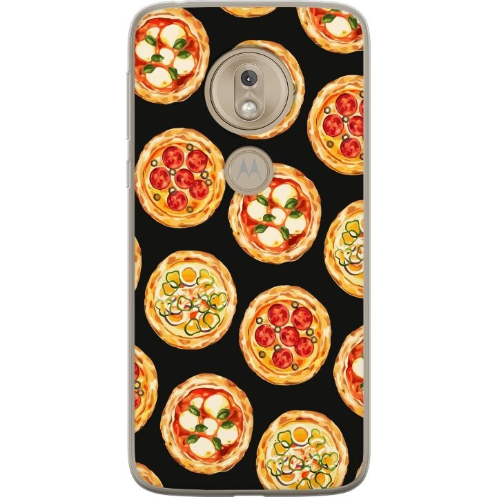 Mobiele hoes voor Motorola Moto G7 Play met Pizza ontwerp in de groep SMARTPHONE & TABLETS / Mobielbescherming / Motorola bij TP E-commerce Nordic AB (A55461)