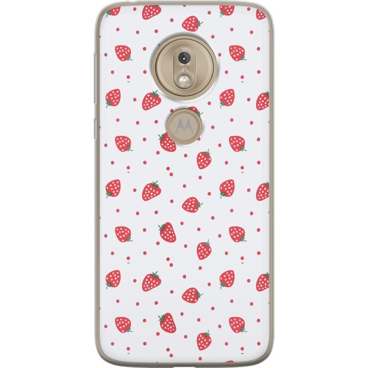 Mobiele hoes voor Motorola Moto G7 Play met Aardbeien ontwerp in de groep SMARTPHONE & TABLETS / Mobielbescherming / Motorola bij TP E-commerce Nordic AB (A55465)