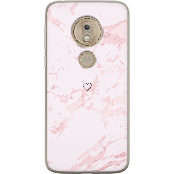 Mobiele hoes voor Motorola Moto G7 Play met Roze Hart ontwerp in de groep SMARTPHONE & TABLETS / Mobielbescherming / Motorola bij TP E-commerce Nordic AB (A55471)