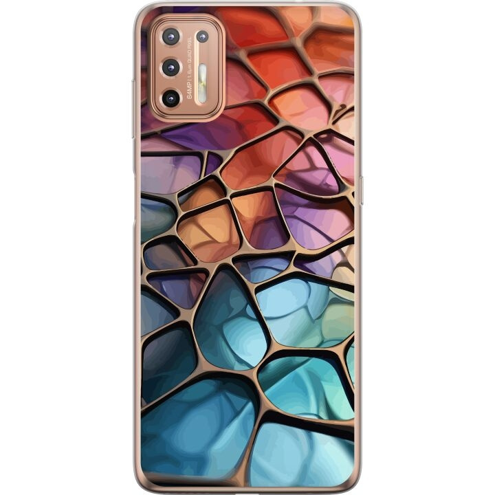 Mobiele hoes voor Motorola Moto G9 Plus met Metallic patroon ontwerp in de groep SMARTPHONE & TABLETS / Mobielbescherming / Motorola bij TP E-commerce Nordic AB (A55539)