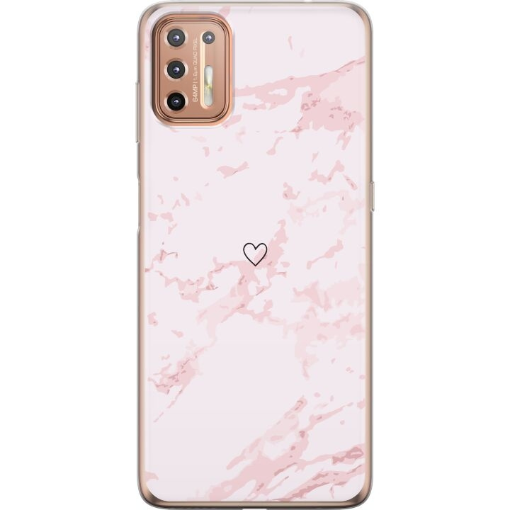 Mobiele hoes voor Motorola Moto G9 Plus met Roze Hart ontwerp in de groep SMARTPHONE & TABLETS / Mobielbescherming / Motorola bij TP E-commerce Nordic AB (A55552)