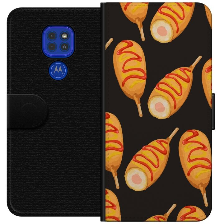 Portemonnee-hoesje voor Motorola Moto G9 Play met Kippenpoot ontwerp in de groep SMARTPHONE & TABLETS / Mobielbescherming / Motorola bij TP E-commerce Nordic AB (A55592)