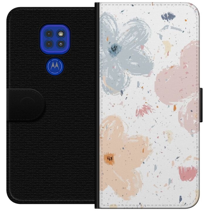 Portemonnee-hoesje voor Motorola Moto G9 Play met Bloemen ontwerp in de groep SMARTPHONE & TABLETS / Mobielbescherming / Motorola bij TP E-commerce Nordic AB (A55595)