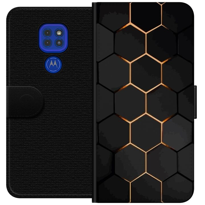 Portemonnee-hoesje voor Motorola Moto G9 Play met Luxe Patroon ontwerp in de groep SMARTPHONE & TABLETS / Mobielbescherming / Motorola bij TP E-commerce Nordic AB (A55608)