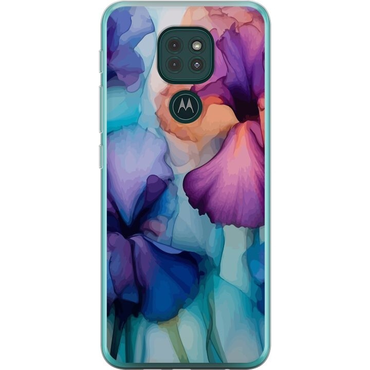 Mobiele hoes voor Motorola Moto G9 Play met Magische bloemen ontwerp in de groep SMARTPHONE & TABLETS / Mobielbescherming / Motorola bij TP E-commerce Nordic AB (A55613)