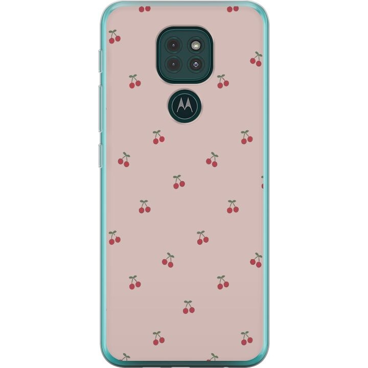 Mobiele hoes voor Motorola Moto G9 Play met Kersen ontwerp in de groep SMARTPHONE & TABLETS / Mobielbescherming / Motorola bij TP E-commerce Nordic AB (A55617)