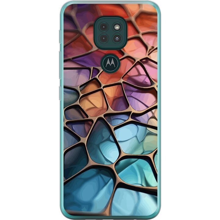 Mobiele hoes voor Motorola Moto G9 Play met Metallic patroon ontwerp in de groep SMARTPHONE & TABLETS / Mobielbescherming / Motorola bij TP E-commerce Nordic AB (A55620)