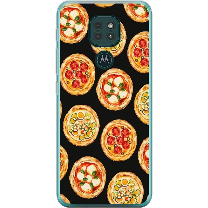 Mobiele hoes voor Motorola Moto G9 Play met Pizza ontwerp in de groep SMARTPHONE & TABLETS / Mobielbescherming / Motorola bij TP E-commerce Nordic AB (A55623)