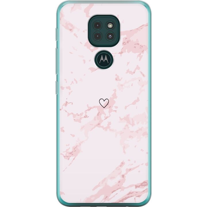 Mobiele hoes voor Motorola Moto G9 Play met Roze Hart ontwerp in de groep SMARTPHONE & TABLETS / Mobielbescherming / Motorola bij TP E-commerce Nordic AB (A55633)