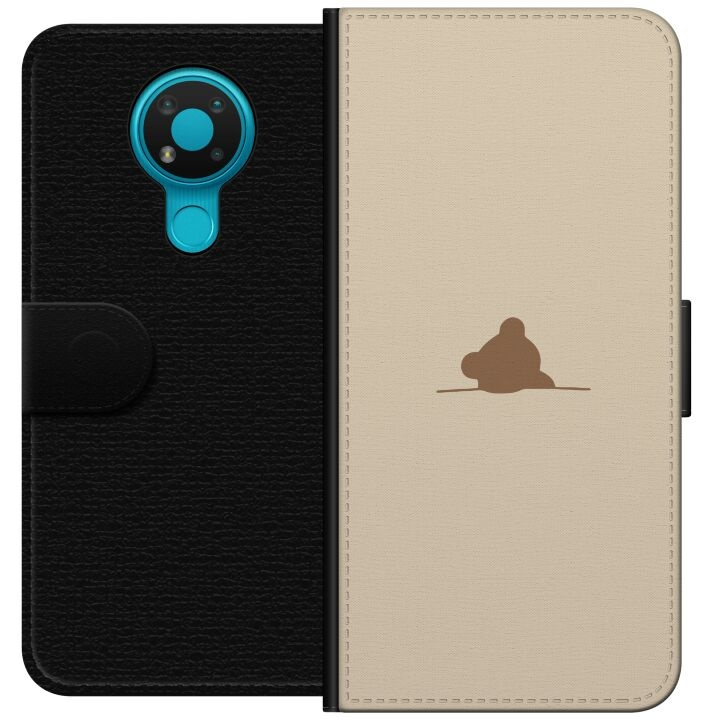 Portemonnee-hoesje voor Nokia 3.4 met Nalle ontwerp in de groep SMARTPHONE & TABLETS / Mobielbescherming / Nokia/Microsoft bij TP E-commerce Nordic AB (A55711)