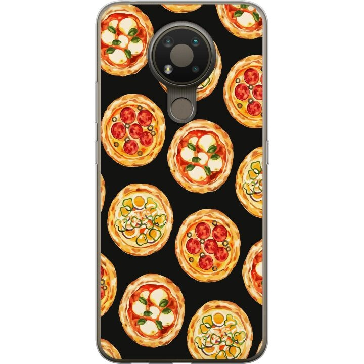 Mobiele hoes voor Nokia 3.4 met Pizza ontwerp in de groep SMARTPHONE & TABLETS / Mobielbescherming / Nokia/Microsoft bij TP E-commerce Nordic AB (A55731)