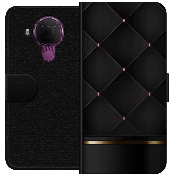 Portemonnee-hoesje voor Nokia 5.4 met Luxe lijn ontwerp in de groep SMARTPHONE & TABLETS / Mobielbescherming / Nokia/Microsoft bij TP E-commerce Nordic AB (A55760)